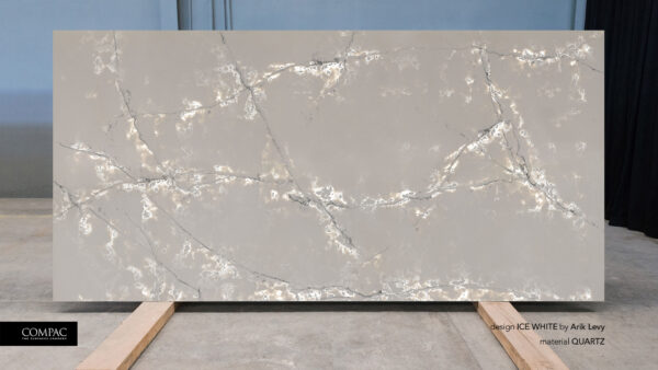 COMPAC, QUARTZ GENESIS ICE WHITE, QUARTZ - Marble Tops