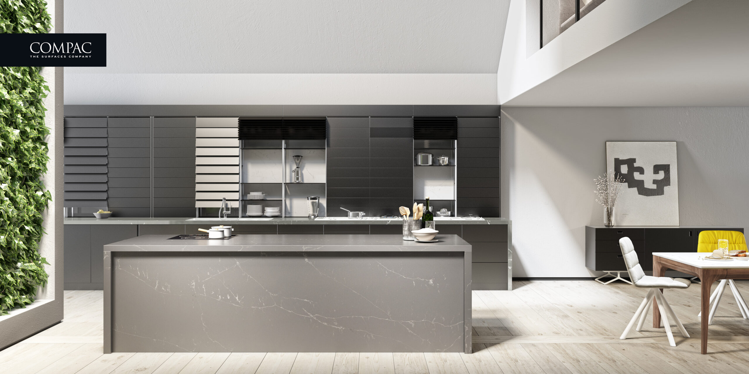 COMPAC© QUARTZ UNIQUE ARGENTO Kitchen 03