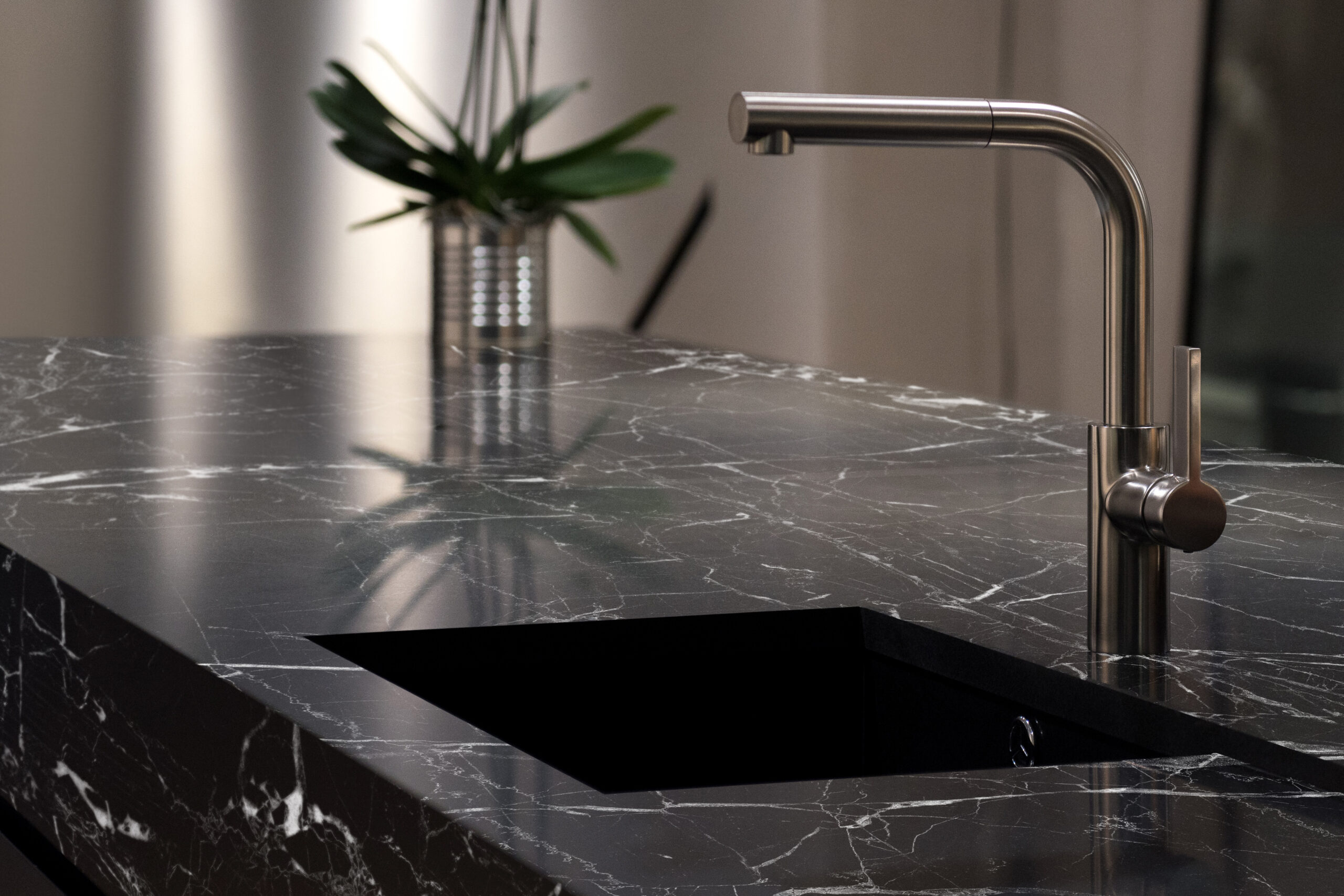 Granite SInk and Stylish Faucet